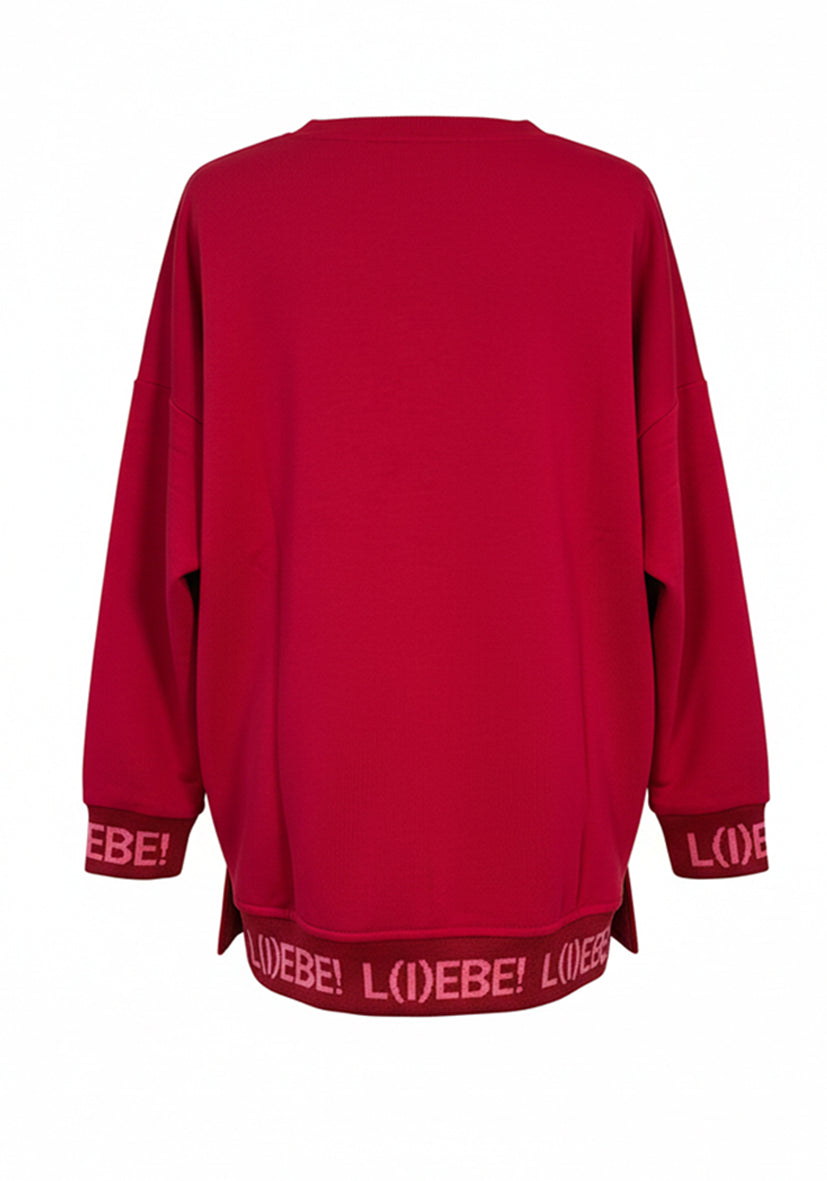 V-Neck L(I)EBE - bordeaux