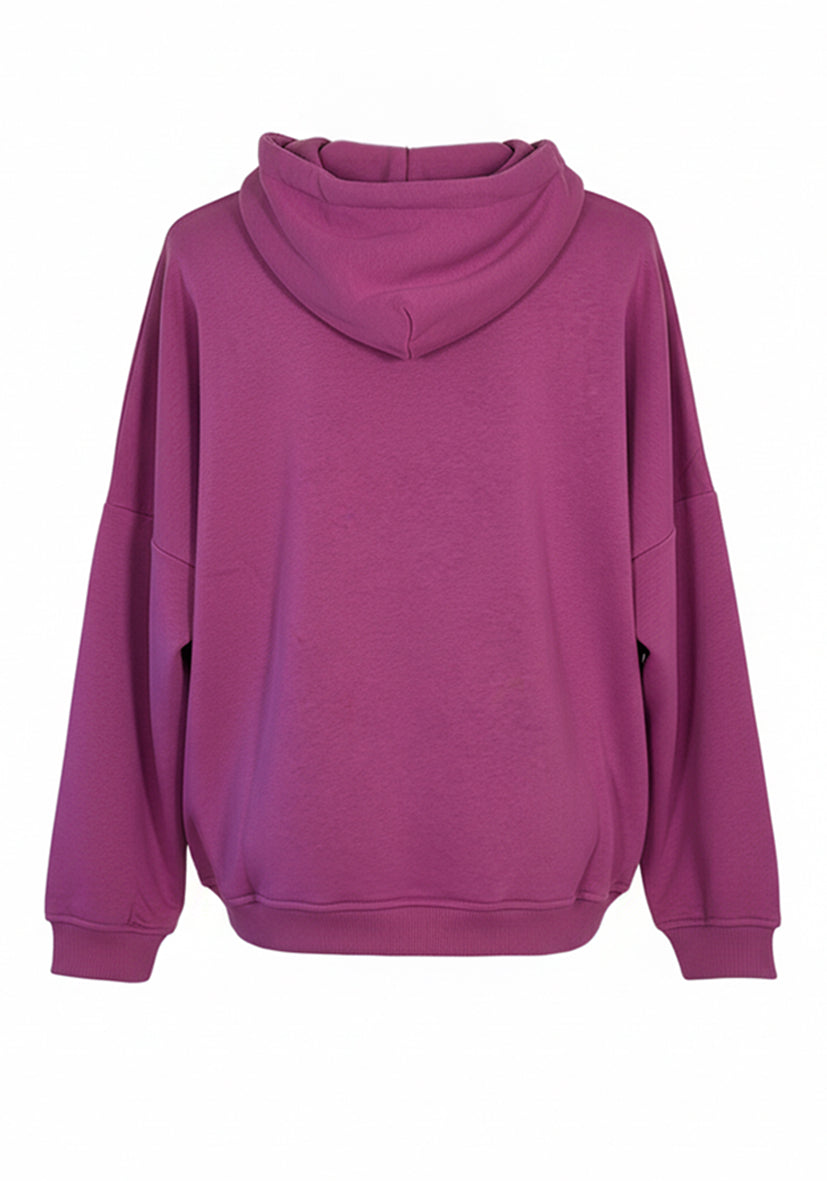 Hoodie L(I)EBE Heart - crocus
