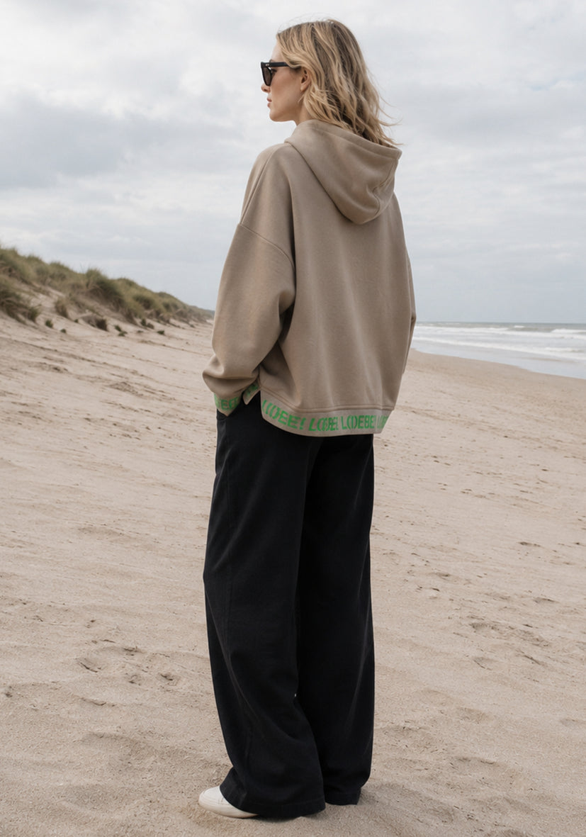 Hoodie L(I)EBE - sand