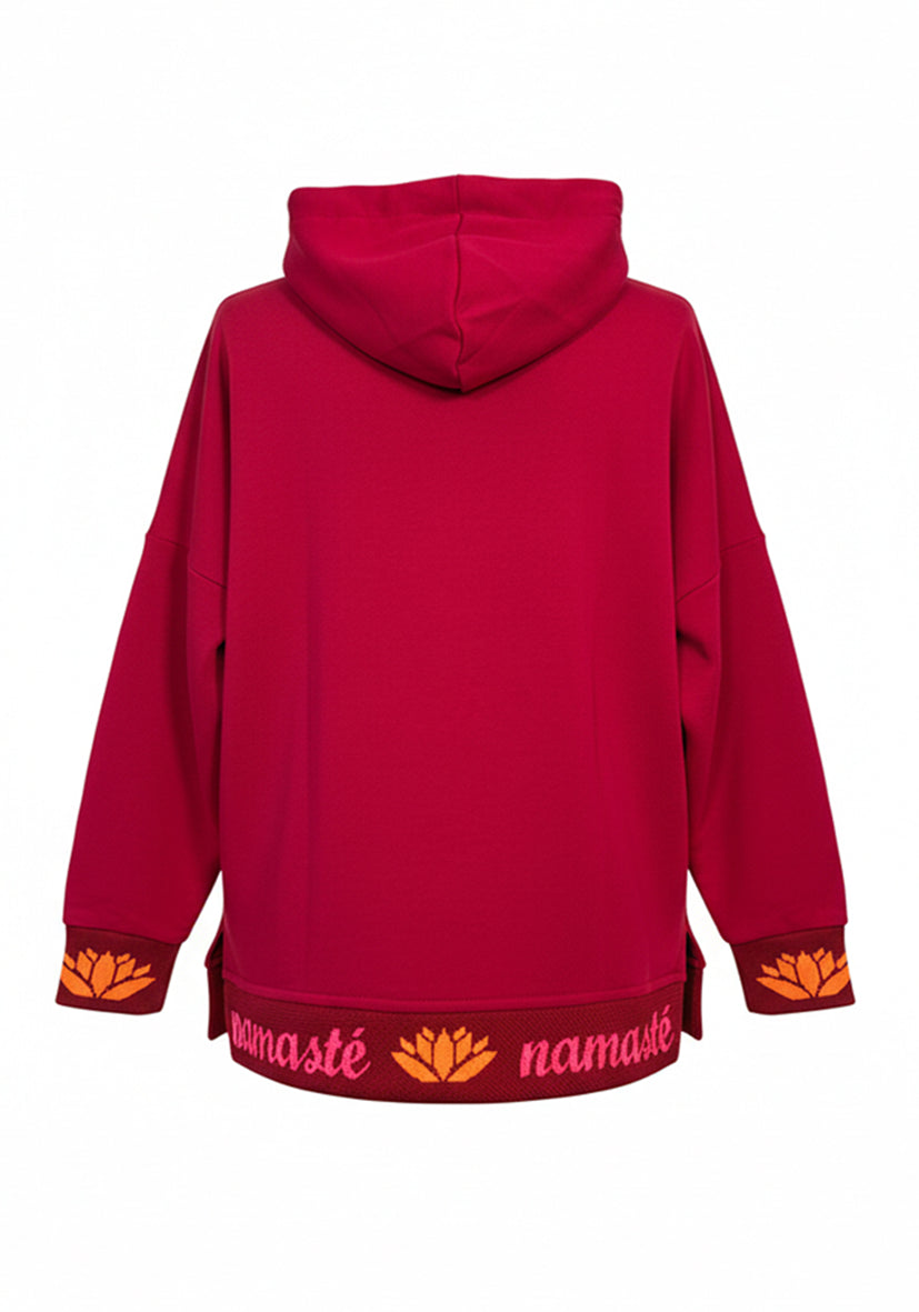 Hoodie Namasté - berry