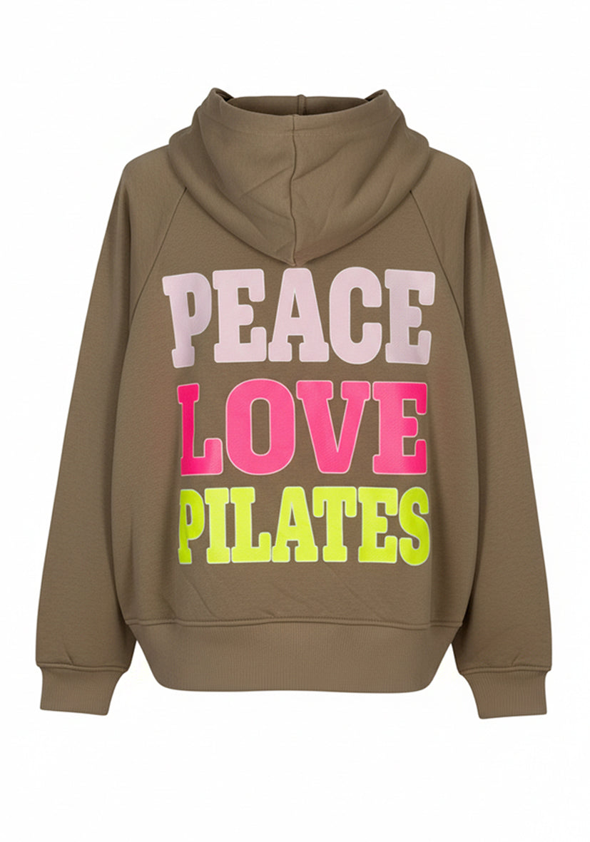Hoodie Wide Pilates Peace - sand