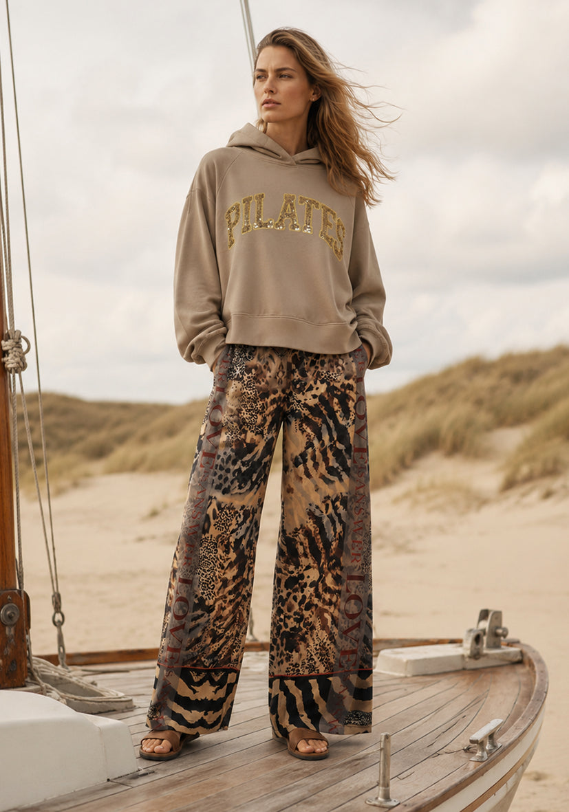 Hoodie Wide Pilates Peace - sand