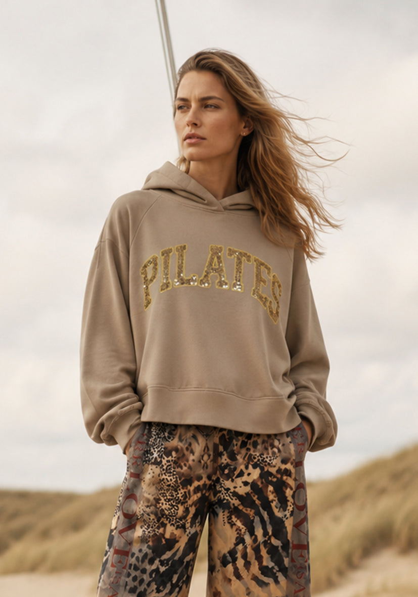 Hoodie Wide Pilates Peace - sand