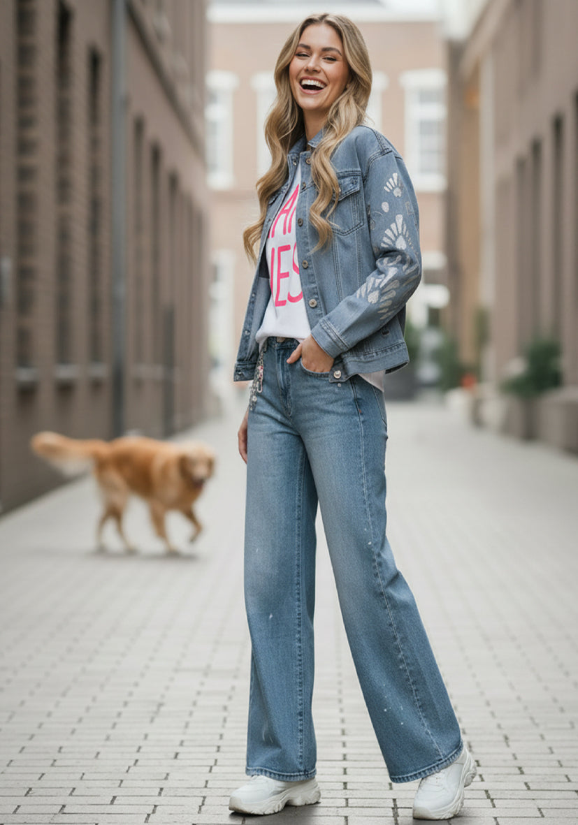 Jeans Glitter Chain