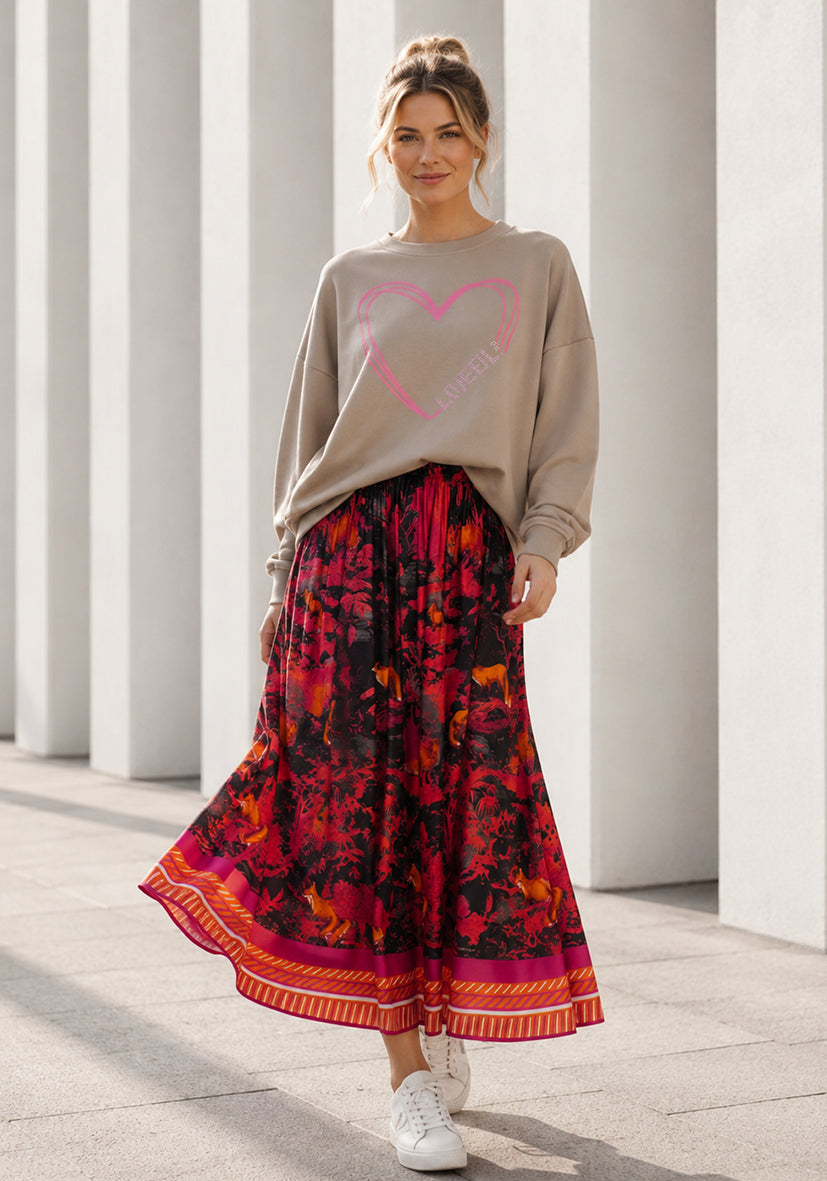 Roundneck L(I)EBE Heart - sand