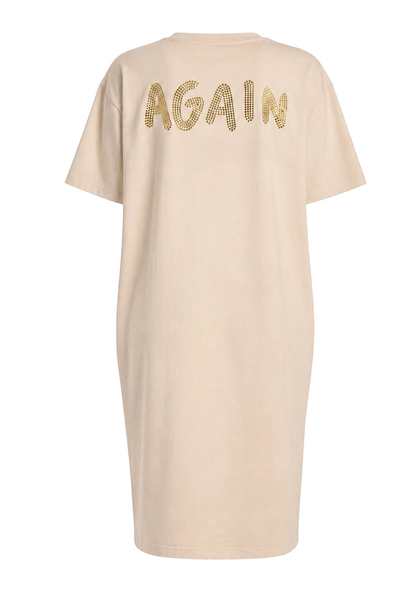 T-Shirt Dress Hello Again! - weiß