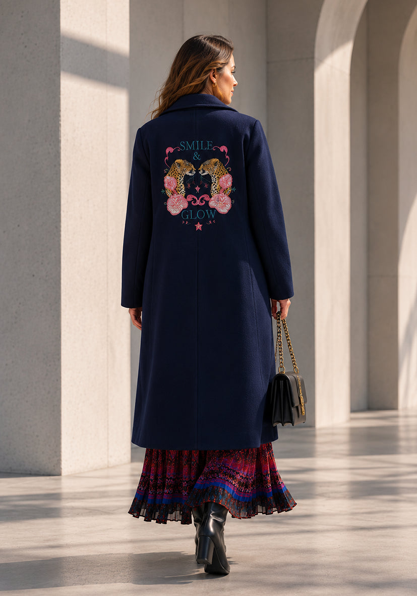 Coat Smile & Glow - blau