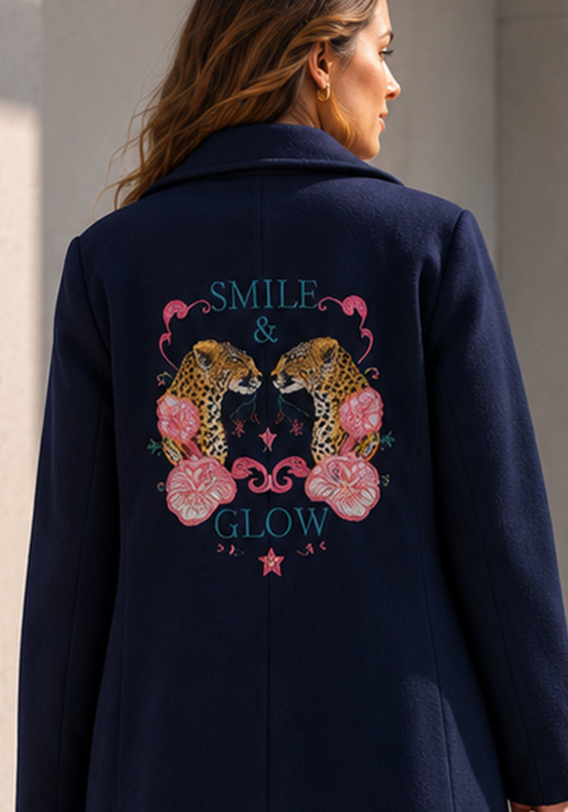 Coat Smile & Glow - blau