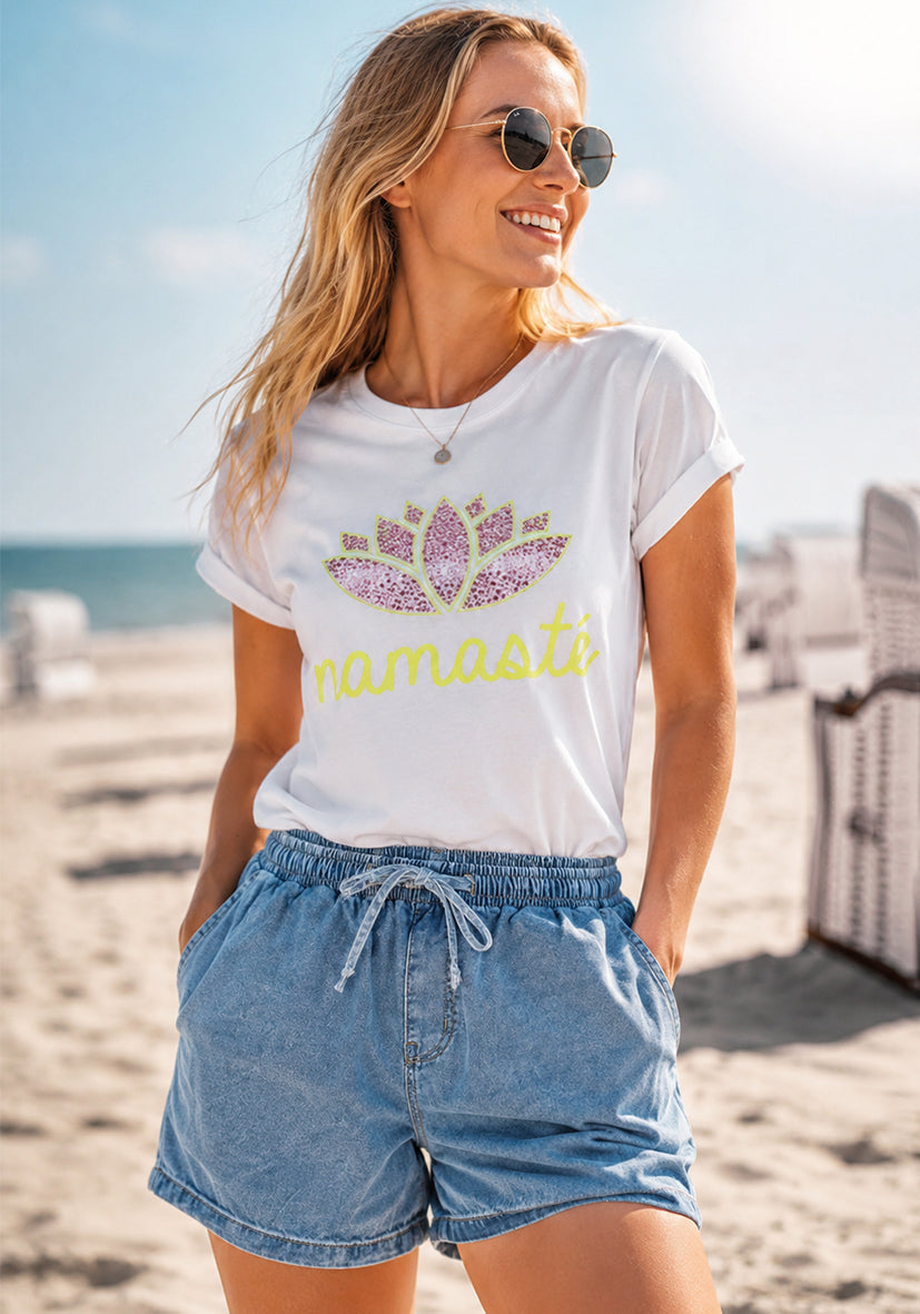 T-Shirt Namasté - white