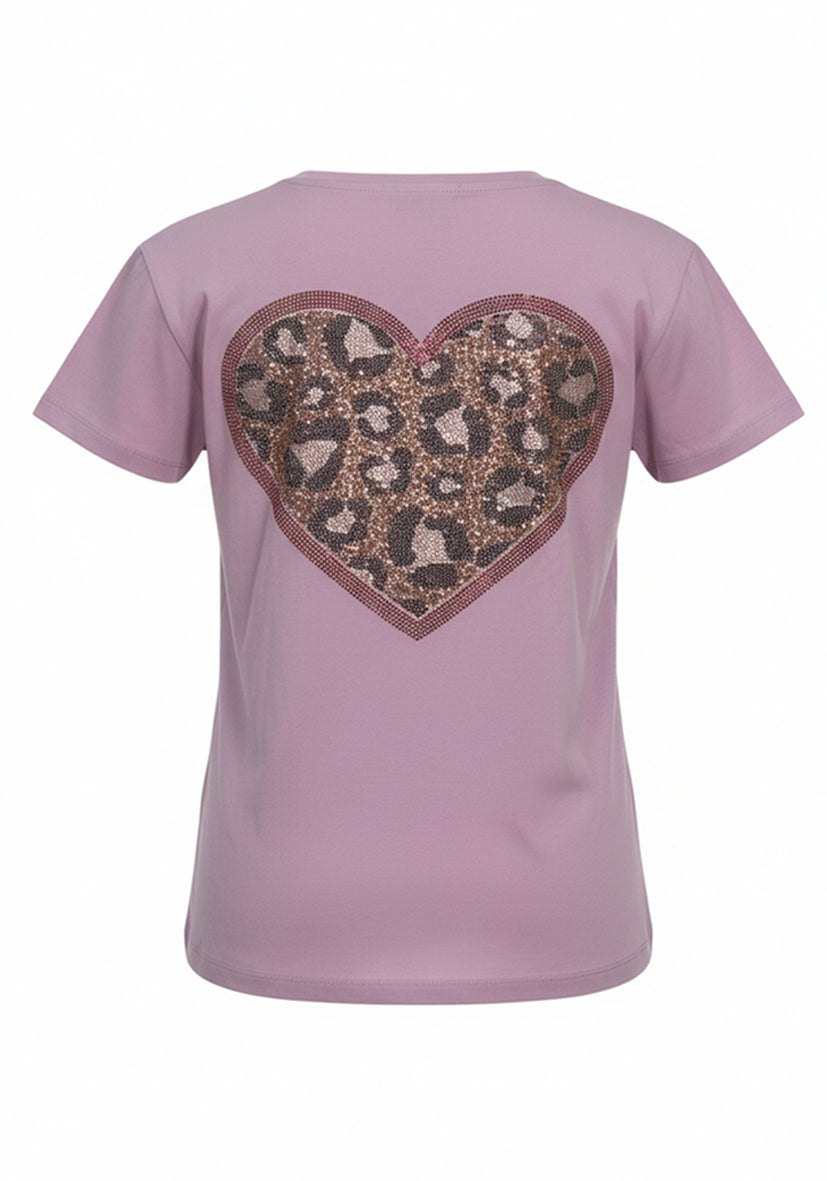 T-Shirt XO Leo Hearts - crocus