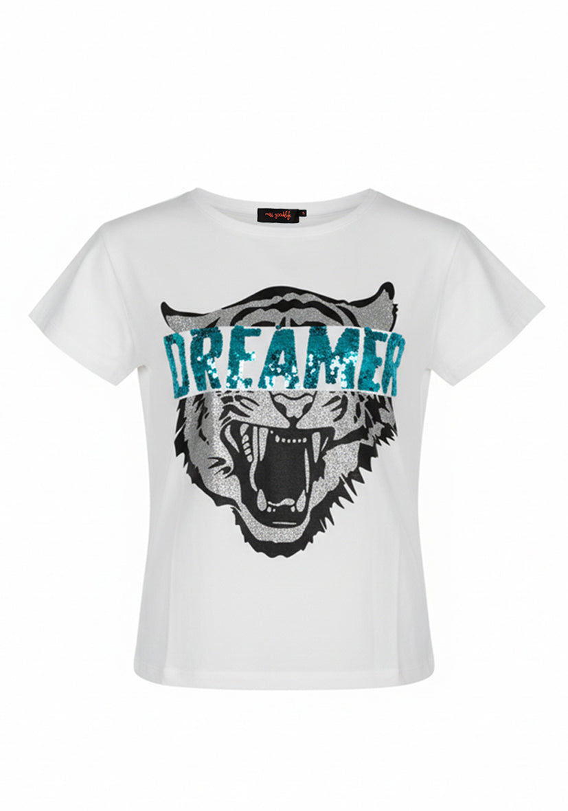 T-Shirt Roundneck Dreamer - weiß