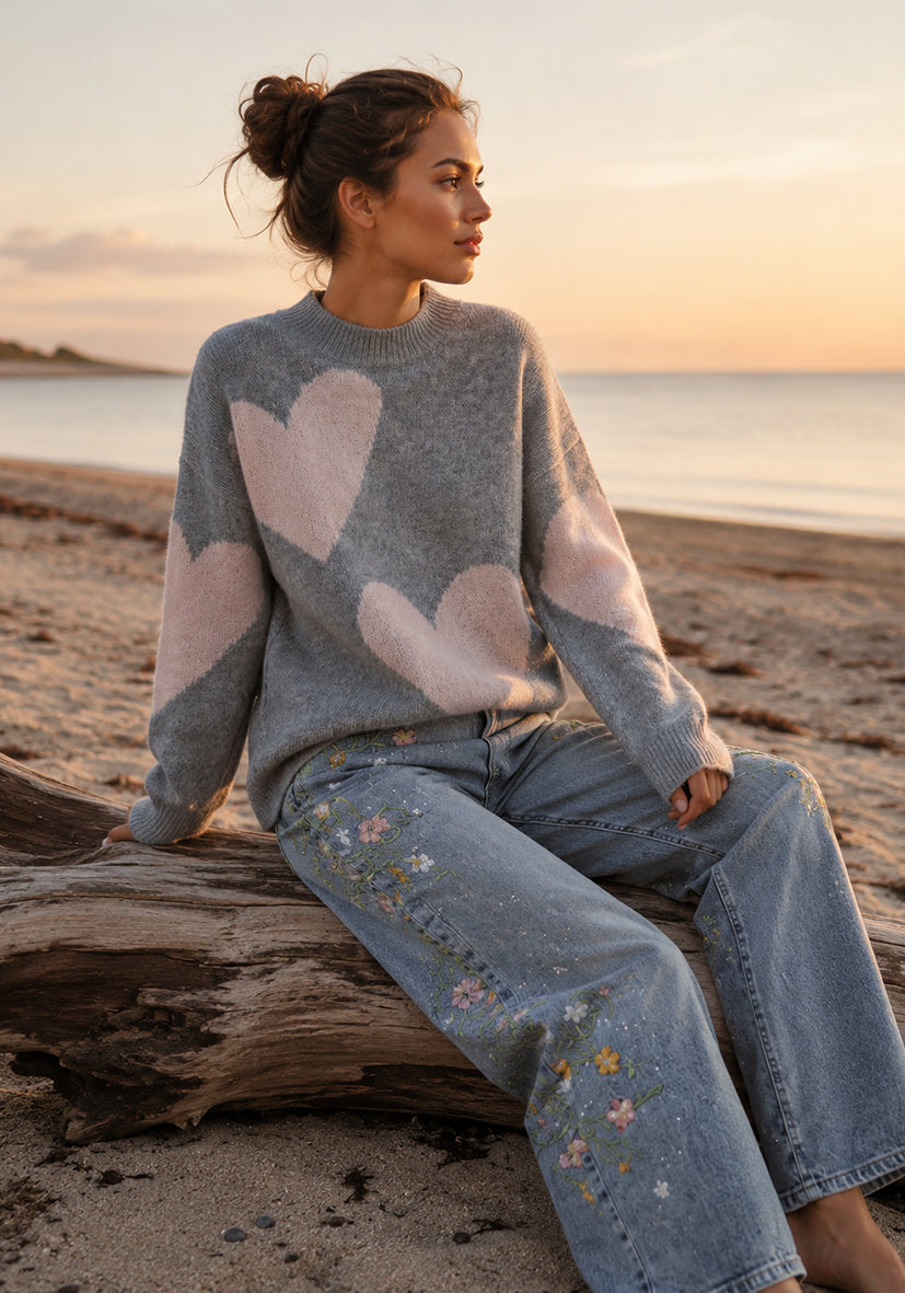 Jersey de punto Big Hearts - arena