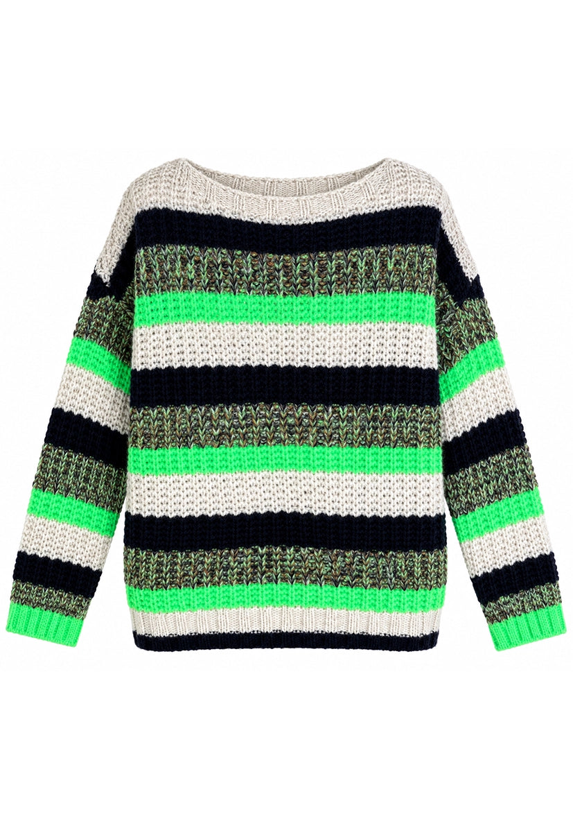 Knit Sweater Multicolor Stripe