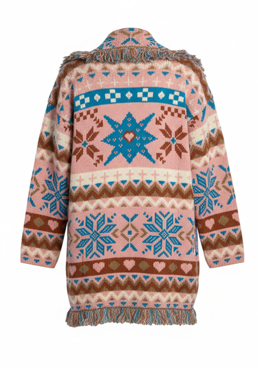 Cardigan Nordic Fringes