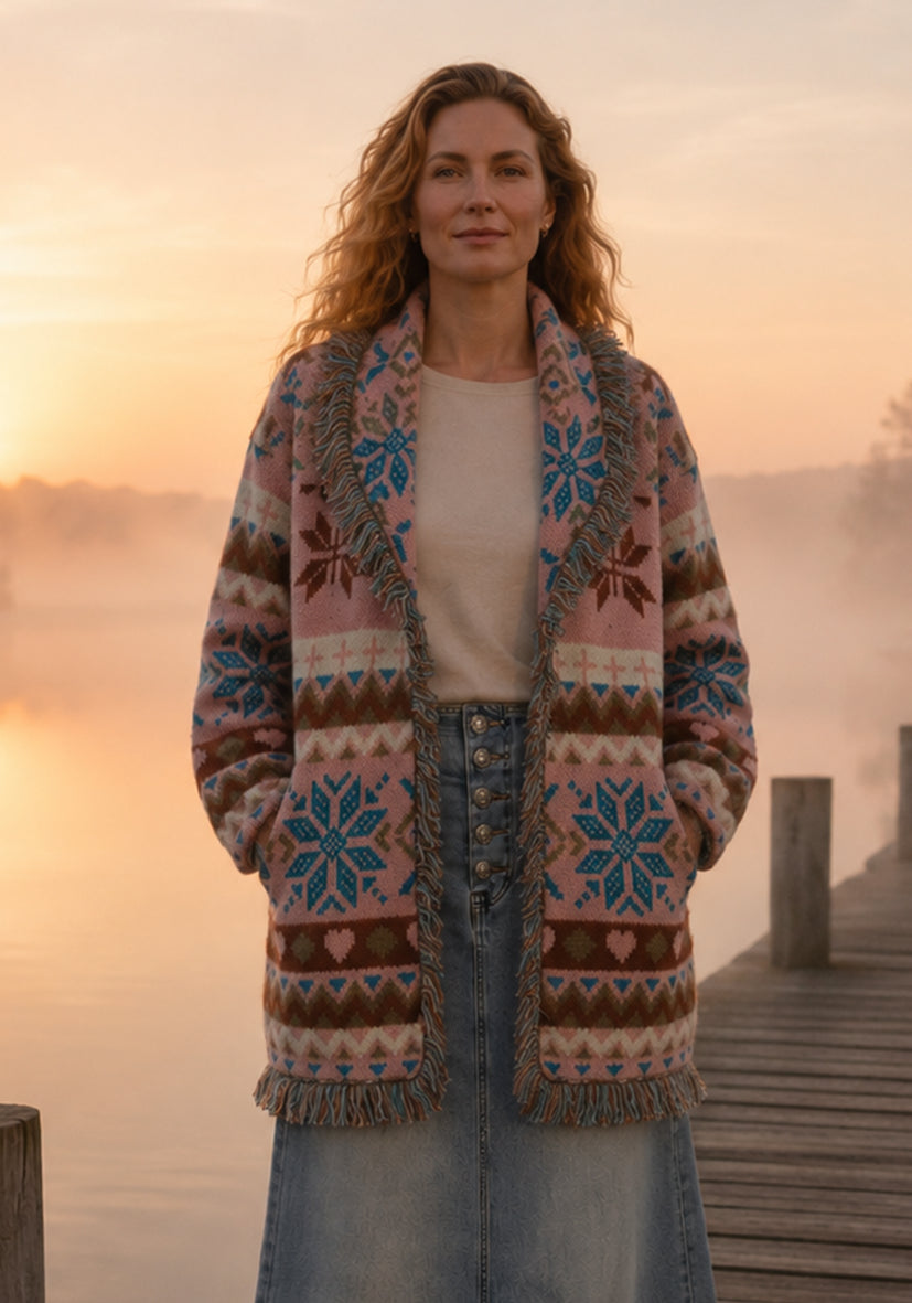 Cardigan Nordic Fringes