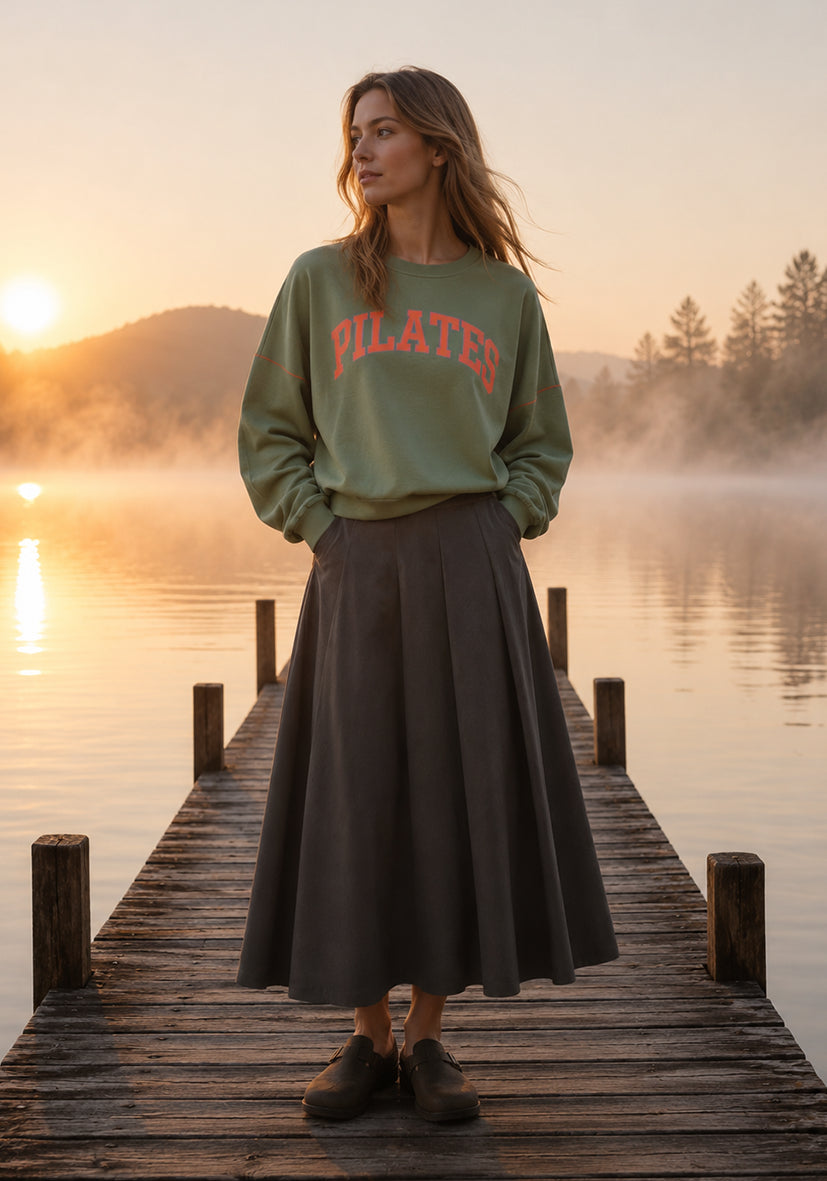 Flared Skirt - olive