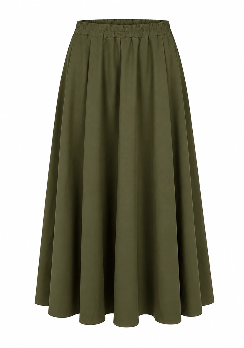 Flared Skirt - olive