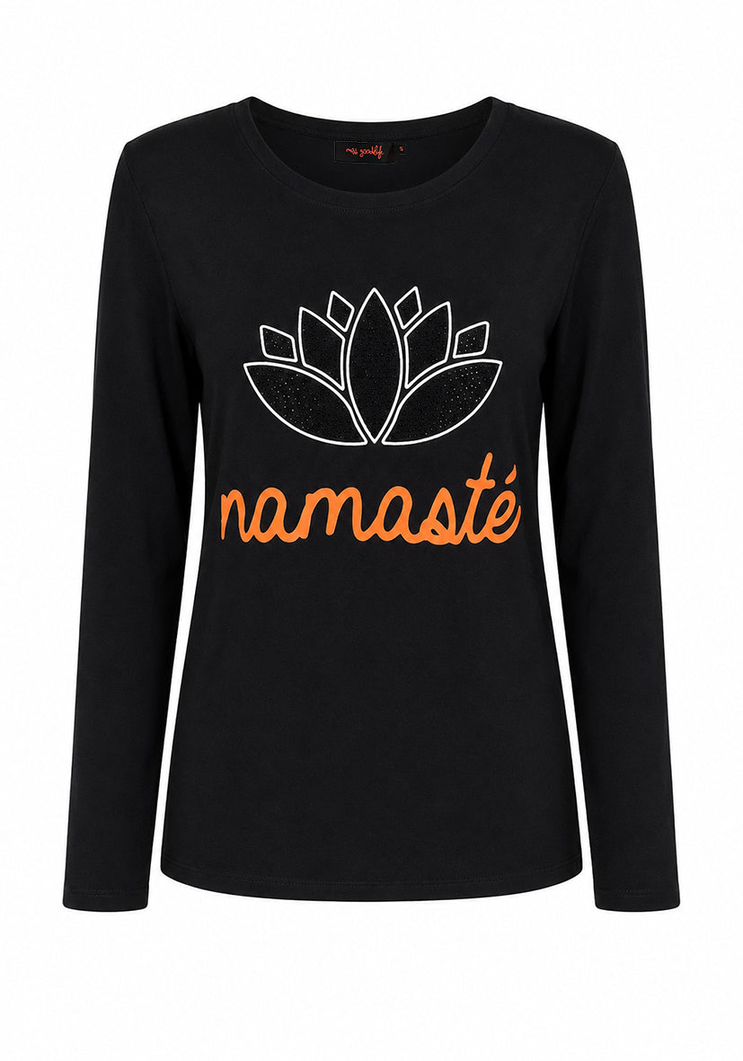 Longsleeve Namaste Black Stone
