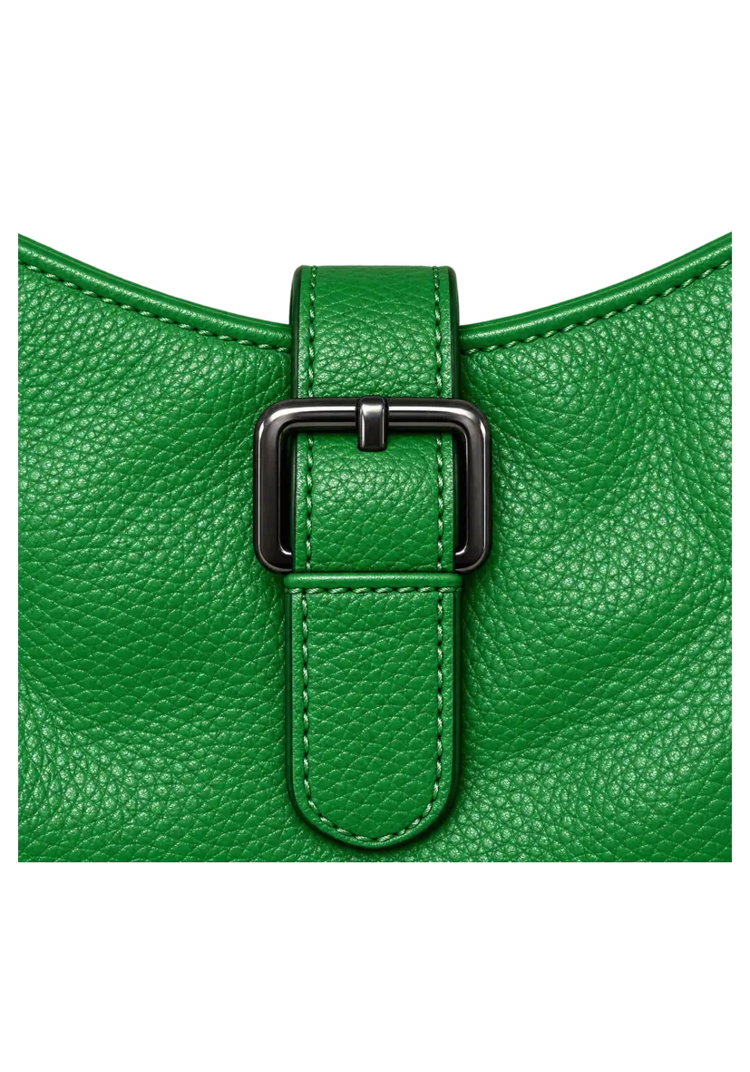 Leather Shopper Love - Green