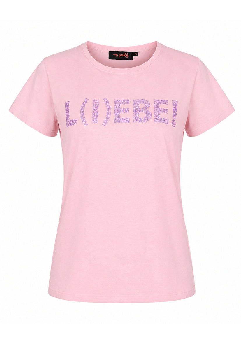 T-Shirt L(I)EBE - rosa