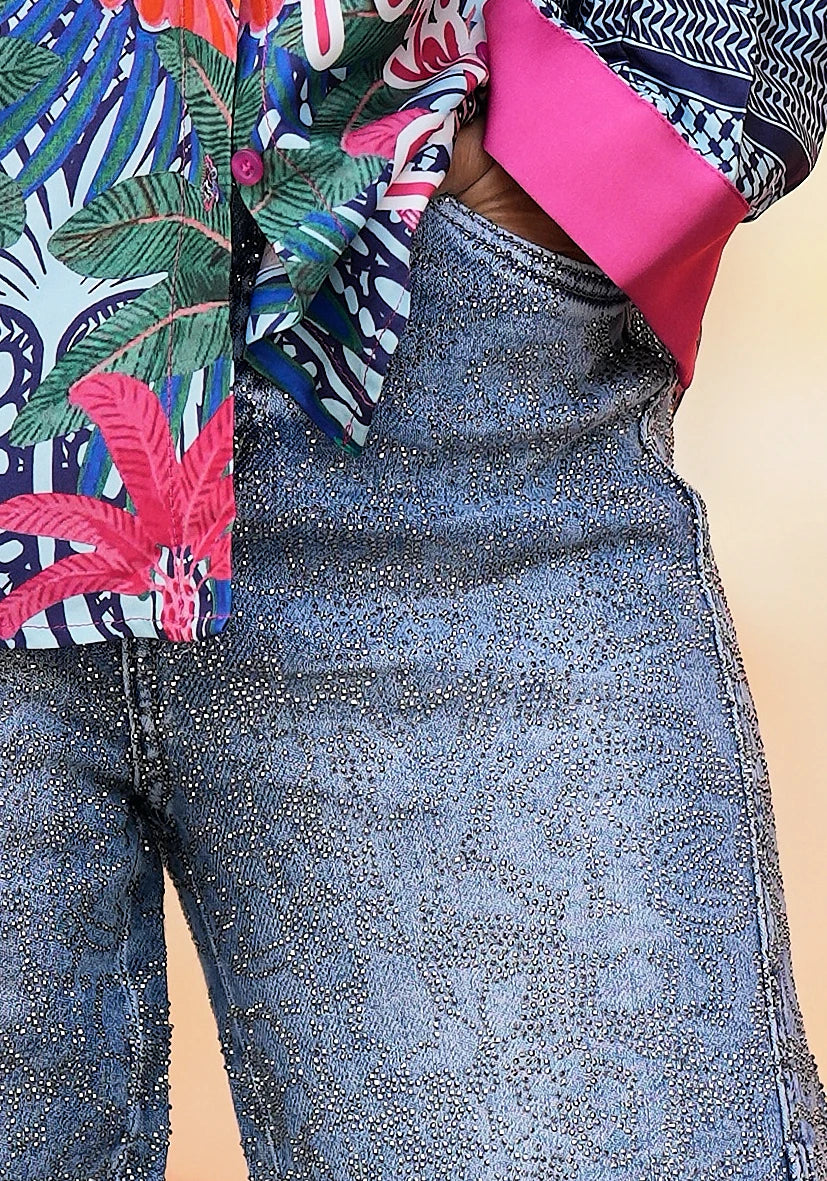 Jeans Mandala Strass