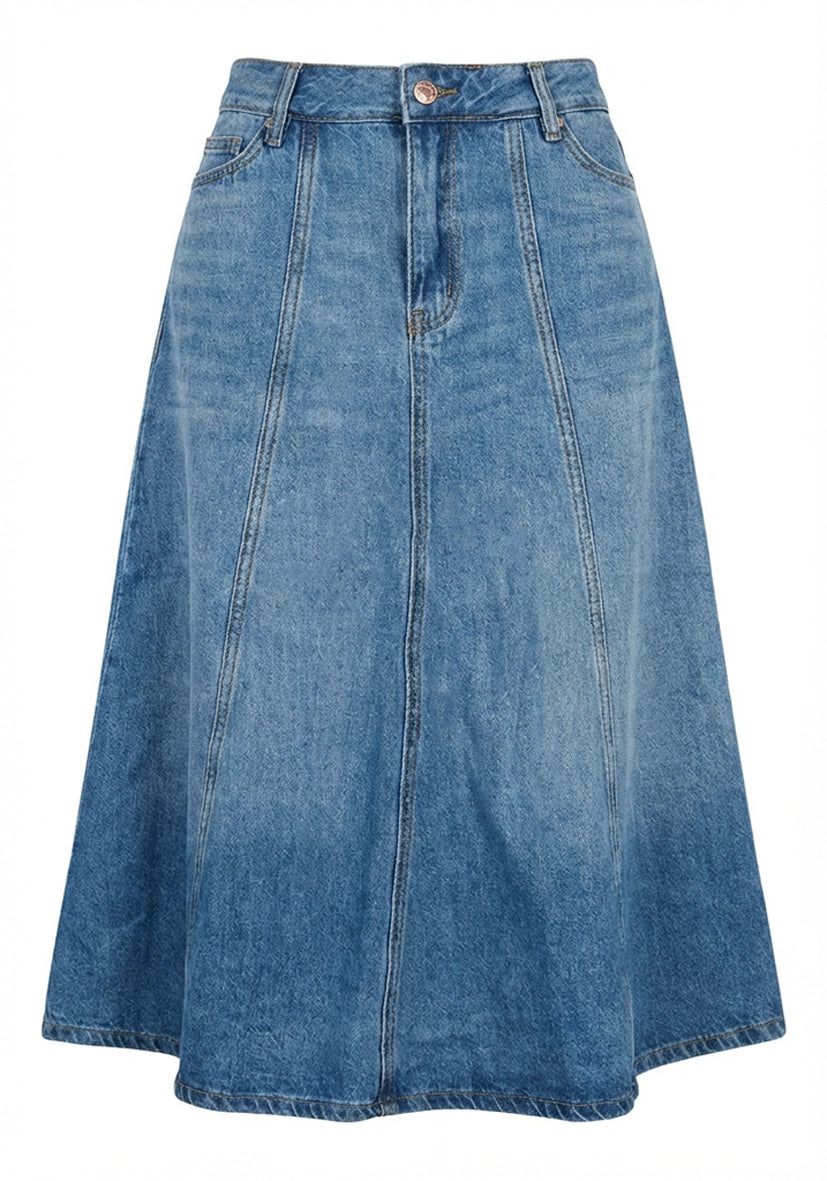 Jeans Flared Skirt