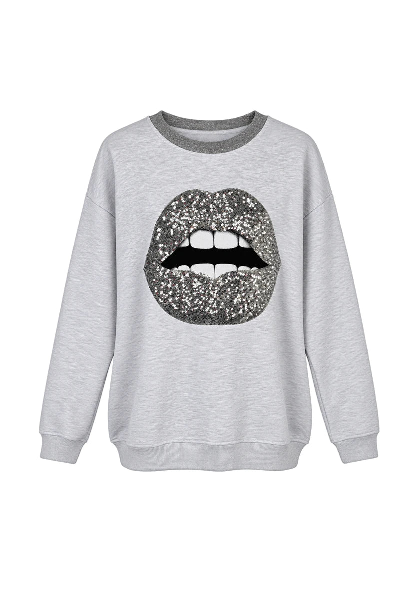 Roundneck sparkle lips