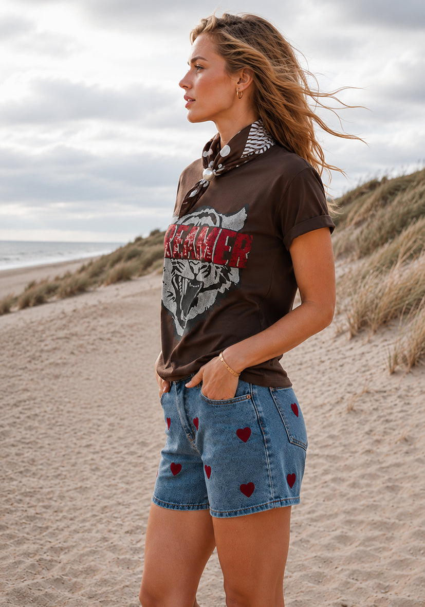 Shorts all-over hearts