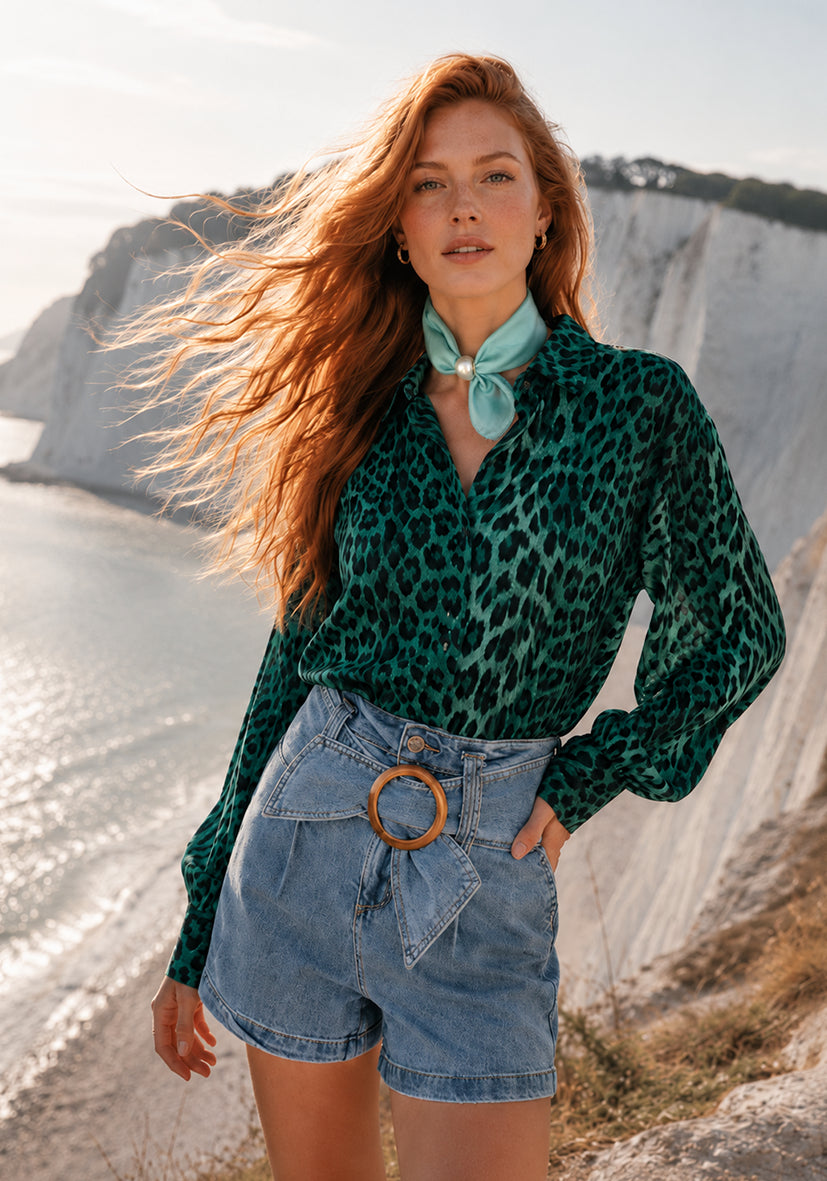 Shorts Denim Belt