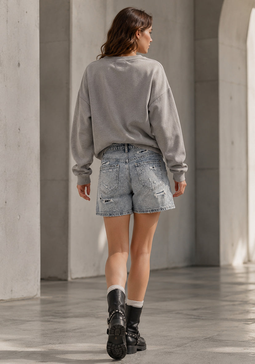 Shorts destroyed Strass