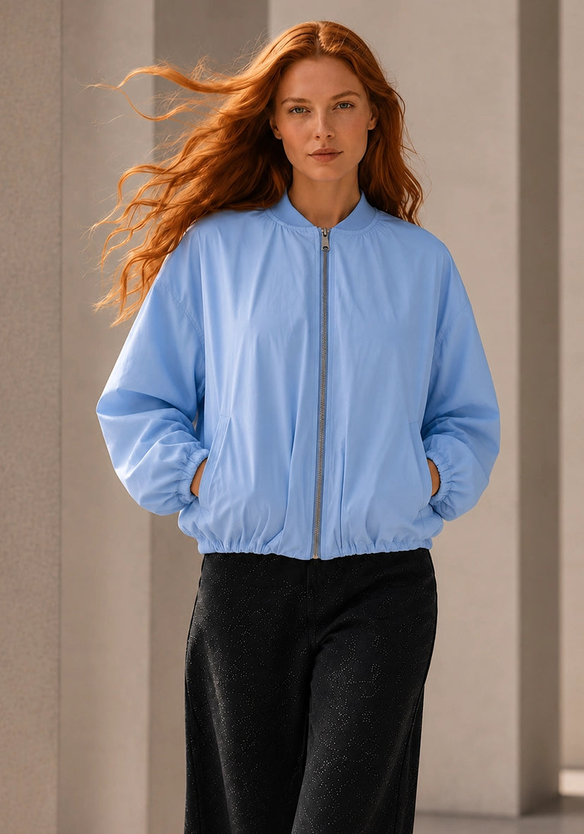 Bomberjacke light - blue