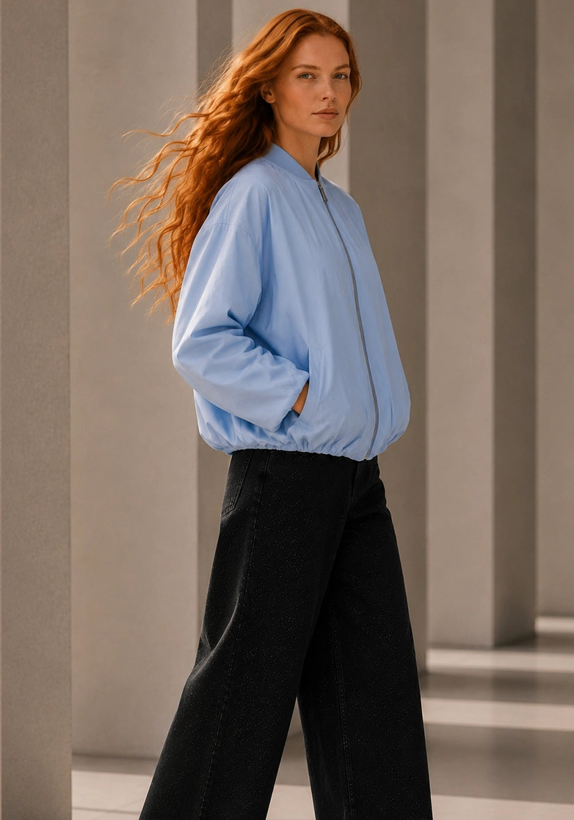Bomberjacke light - blue