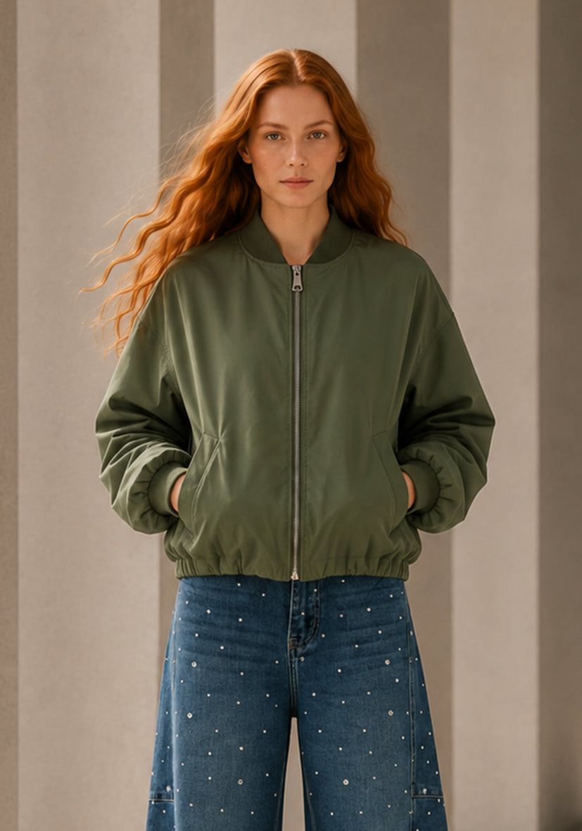 Bomberjacke light - green