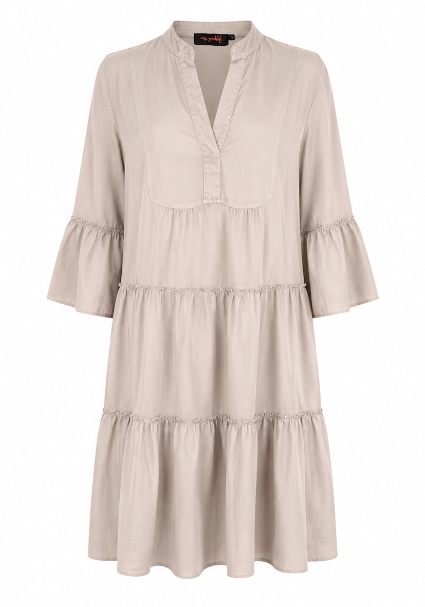 Short Dress Trumpet Arms - offwhite