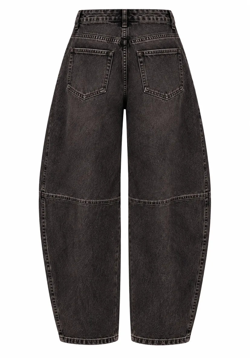 Barrel Jeans - braun
