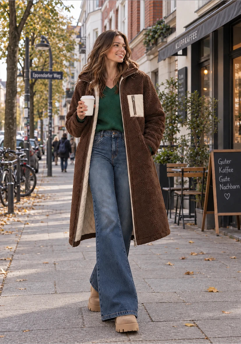 Short Coat Smile & Glow - grey