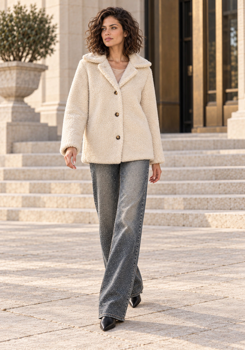 Teddy Jacket Collar - Offwhite