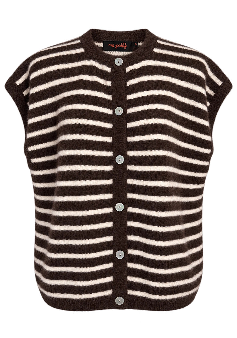 Knitvest Stripes - braun