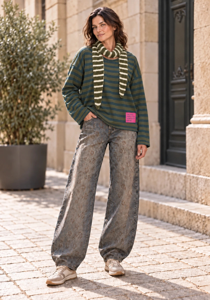 Small scarf stripes - Olive