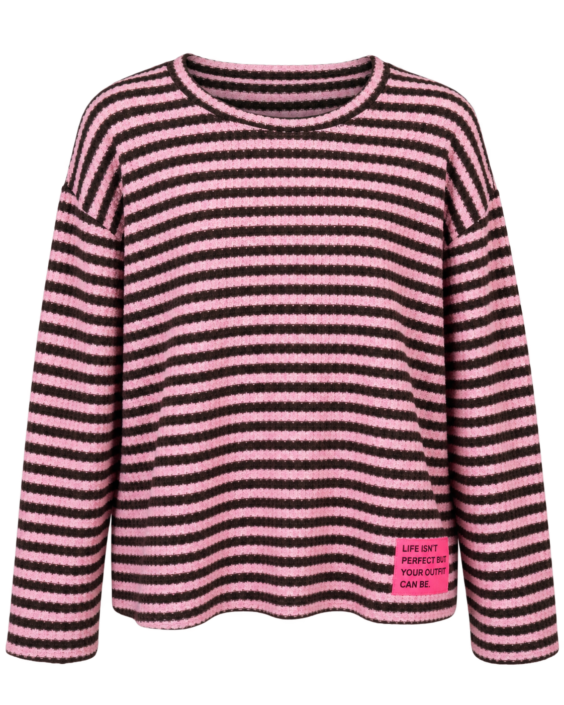 Knit Longsleeve stripes - Brown/Rose