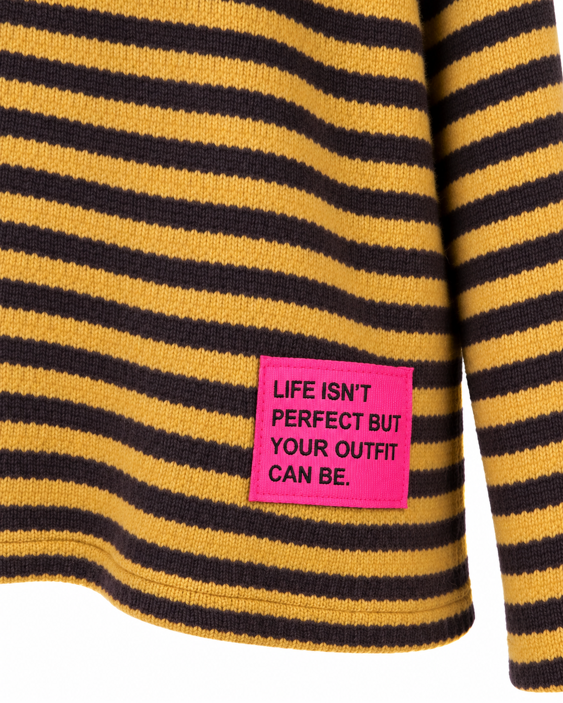Knit Longsleeve stripes - Pistachio/Brown