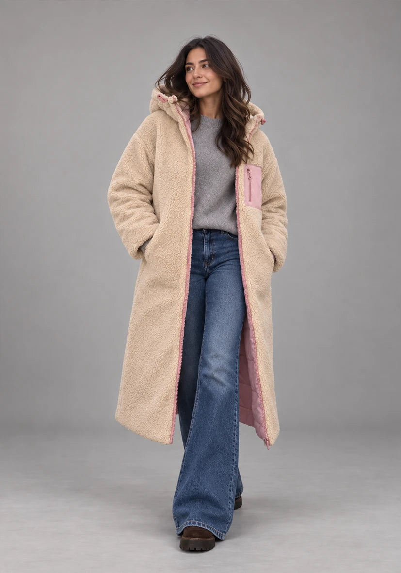 Abrigo corto Smile & Glow - gris