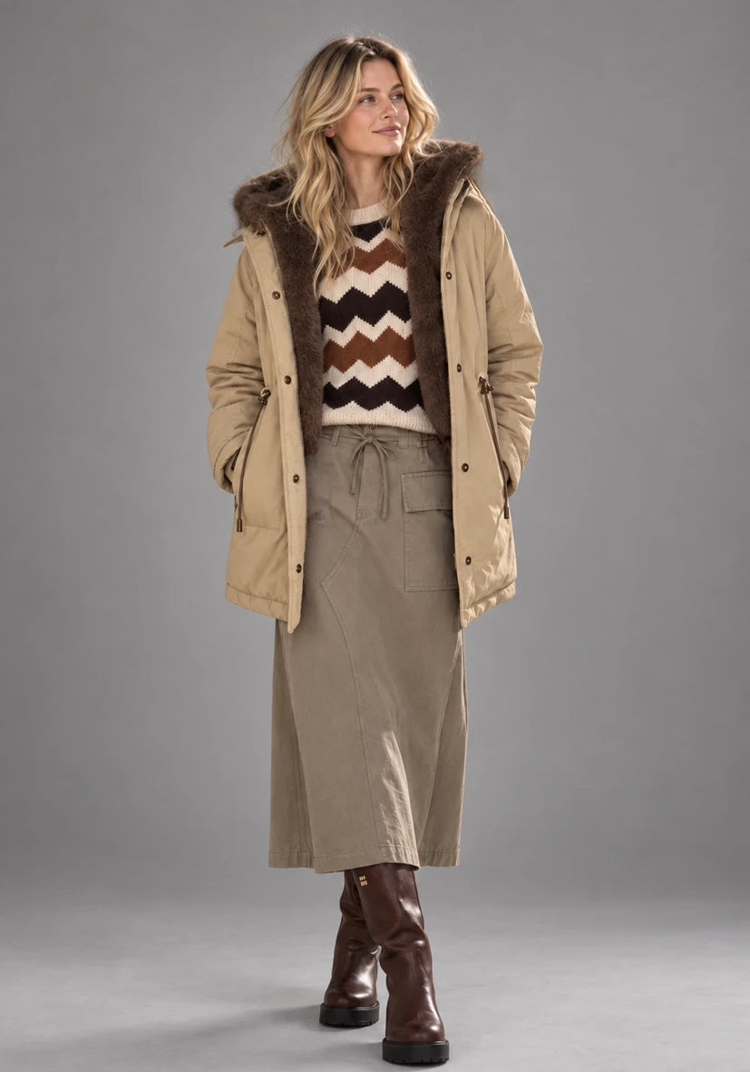 Parka Cozy Lined sand