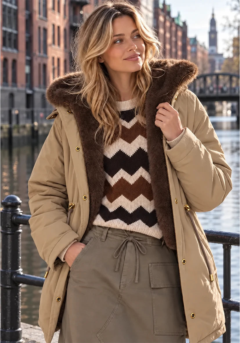 Short Coat Smile & Glow - grey