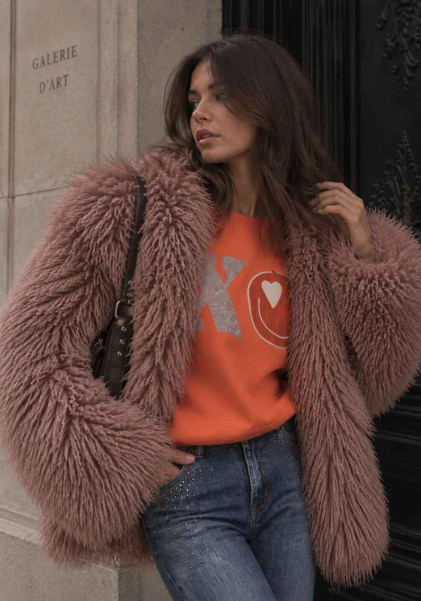 Jacket Short Cosy Cloud rose