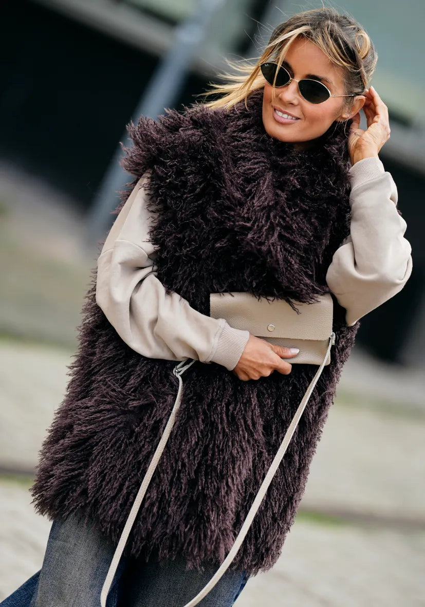 Manteau court Smile & Glow - gris