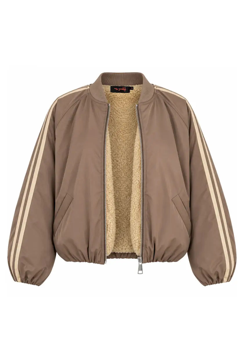 Bomberjacke Teddy Fleece - taupe
