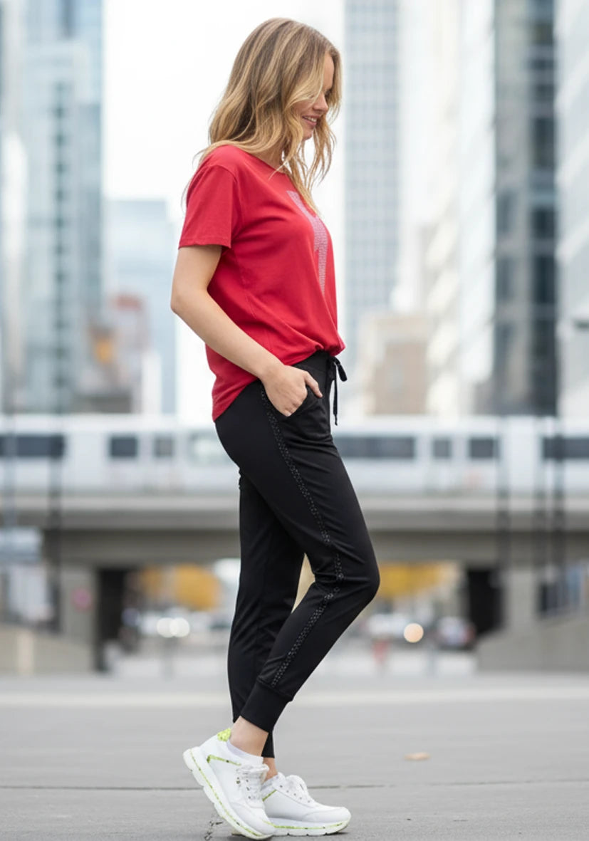 Jog-Pants Paillette Perlen
