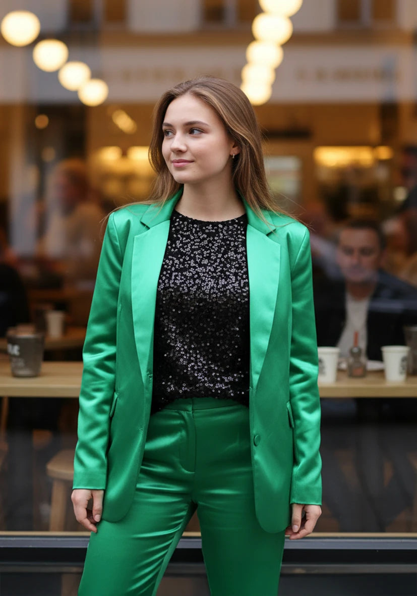 Blazer Satin - green