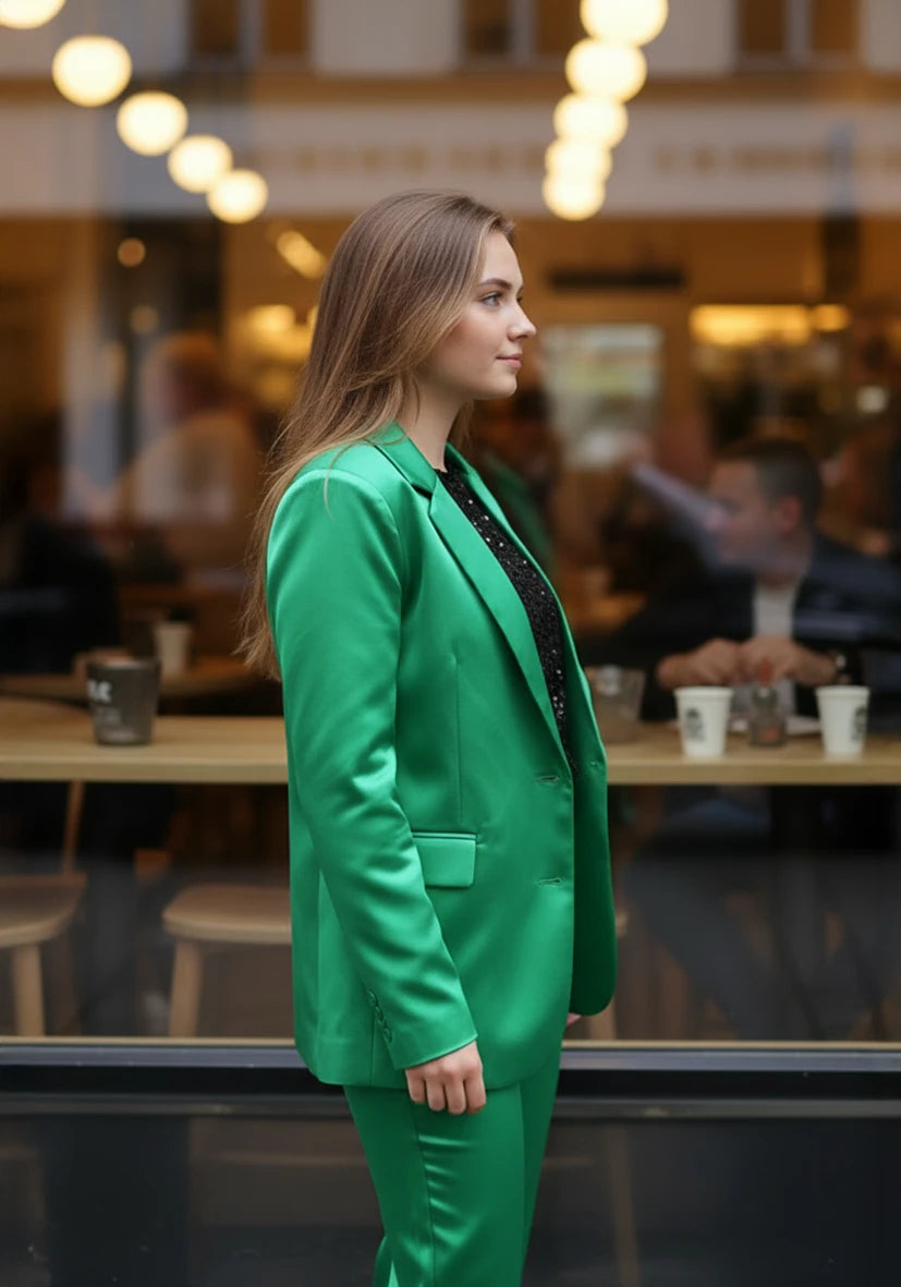 Blazer Satin - green